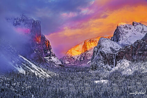 Winter in Yosemite Valley Fine Art Landscape Photography - Limited Edition Prints For Sale
